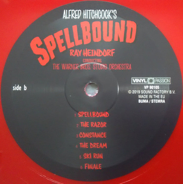 Ray Heindorf Conducting Warner Bros. Studio Orchestra, The Accompanied By Dr. Samuel J. Hoffman, Miklós Rózsa : Alfred Hitchcock's Spellbound (LP,Album,Limited Edition,Reissue,Remastered)