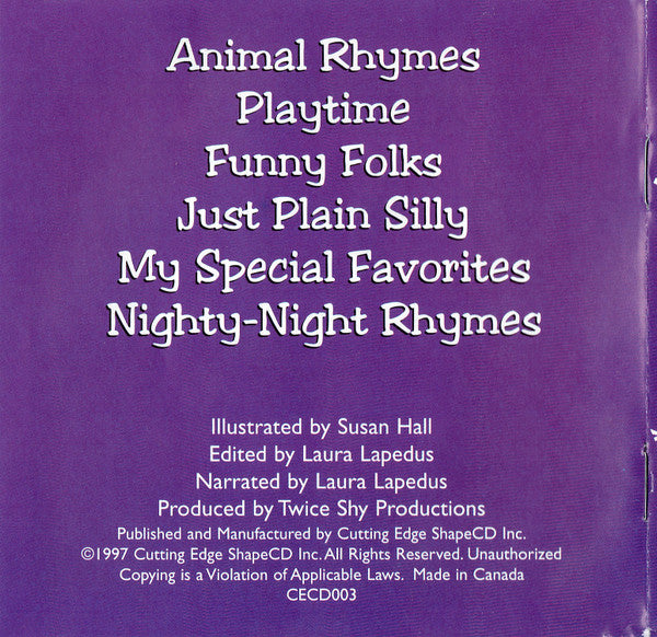 Unknown Artist : 38 Mother Goose Rhymes (Shape,Reissue)