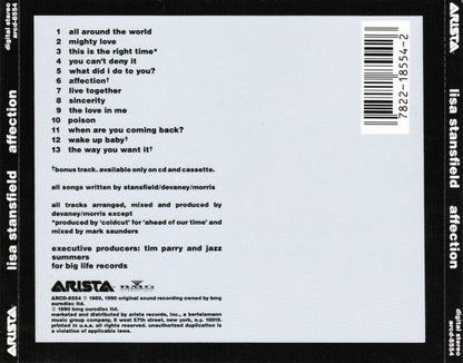 Lisa Stansfield : Affection (Album,Stereo)