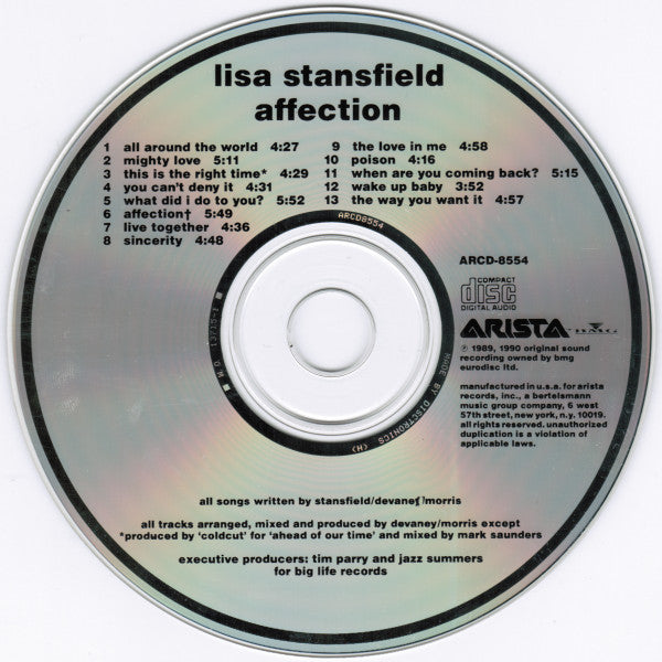 Lisa Stansfield : Affection (Album,Stereo)