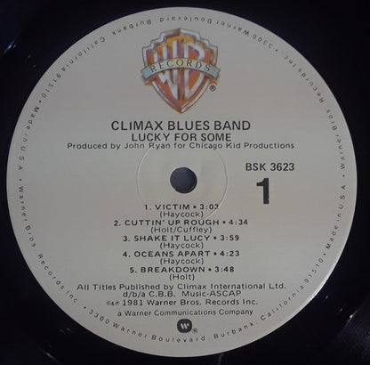 Climax Blues Band : Lucky For Some (LP,Album)