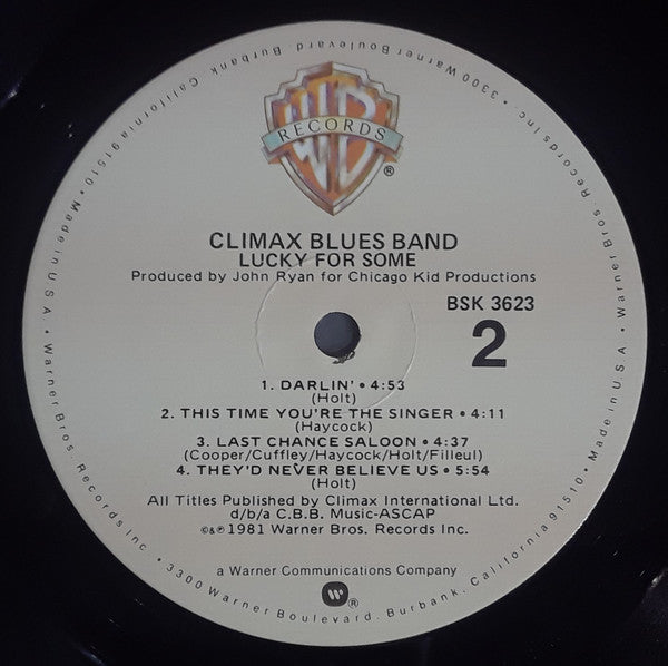 Climax Blues Band : Lucky For Some (LP,Album)