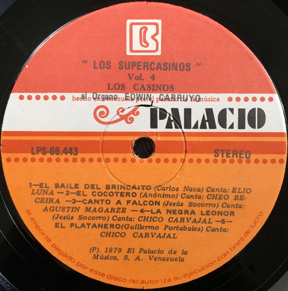 Los Casinos (2) : Los Supercasinos Vol. 4 (LP,Album)