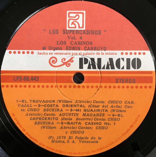 Los Casinos (2) : Los Supercasinos Vol. 4 (LP,Album)