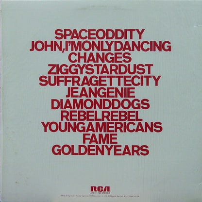 David Bowie : ChangesOneBowie (LP,Compilation,Stereo)