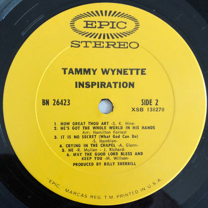 Tammy Wynette : Inspiration (LP,Album,Stereo)