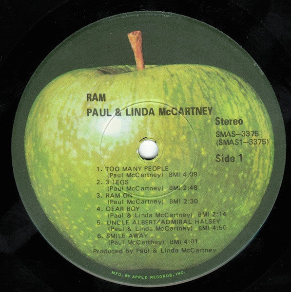 Paul & Linda McCartney : Ram (LP,Album,Stereo)