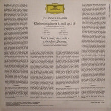 Johannes Brahms / Amadeus-Quartett ‧ Karl Leister : Klarinettenquintett H-Moll In B-minor • En Si Mineur (LP,Stereo)