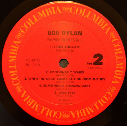 Bob Dylan : Empire Burlesque (LP,Album,Stereo)