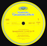 Johannes Brahms - Berliner Philharmoniker, Herbert von Karajan : Symphonie No .1 (LP,Stereo)