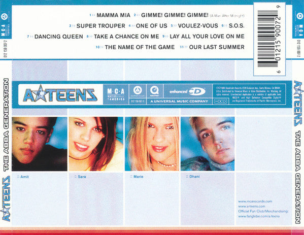 A*Teens : The ABBA Generation (Album,Enhanced,HDCD)