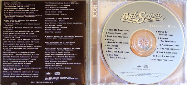 Bob Seger And The Silver Bullet Band : Greatest Hits (Compilation,Reissue)