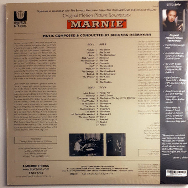 Bernard Herrmann : Marnie (Original Motion Picture Soundtrack) (LP,Album,Deluxe Edition)