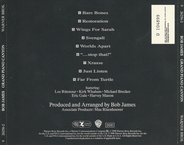 Bob James : Grand Piano Canyon (Album,Club Edition)