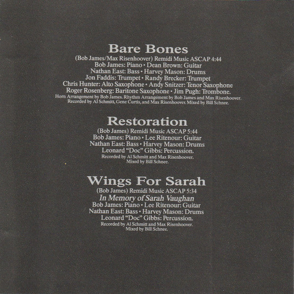 Bob James : Grand Piano Canyon (Album,Club Edition)