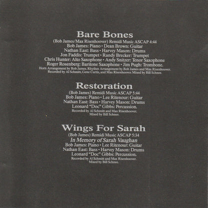 Bob James : Grand Piano Canyon (Album,Club Edition)