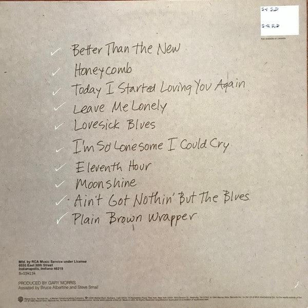 Gary Morris : Plain Brown Wrapper (LP,Album,Club Edition)