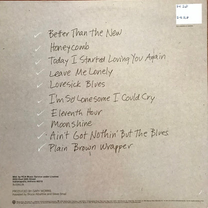 Gary Morris : Plain Brown Wrapper (LP,Album,Club Edition)