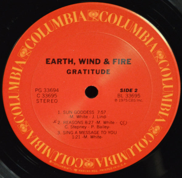 Earth, Wind & Fire : Gratitude (LP,Album,Stereo)