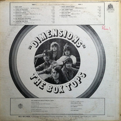 Box Tops : Dimensions (LP,Album)