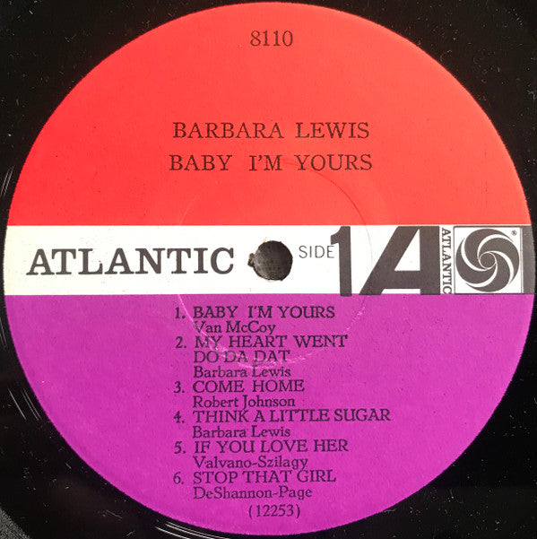 Barbara Lewis : Baby, I'm Yours (LP,Album,Mono)