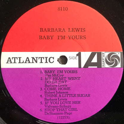 Barbara Lewis : Baby, I'm Yours (LP,Album,Mono)
