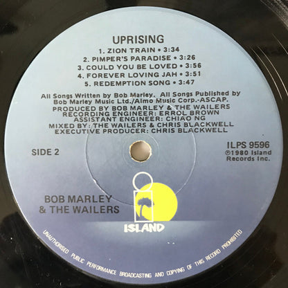 Bob Marley & The Wailers : Uprising (LP,Album)