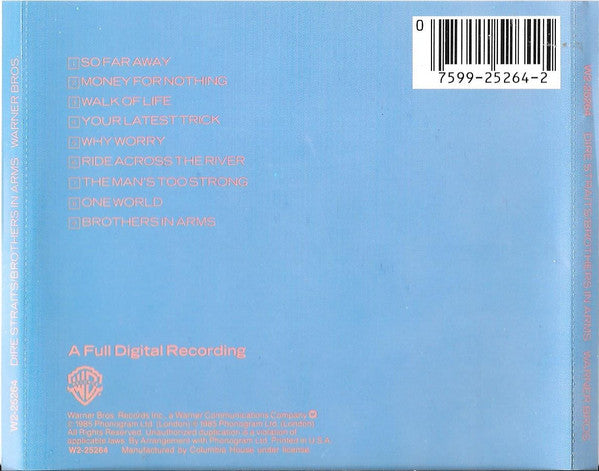 Dire Straits : Brothers In Arms (Album,Club Edition,Reissue)
