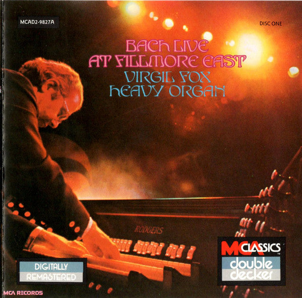 Virgil Fox : Bach Live At Fillmore East (Reissue,Remastered)