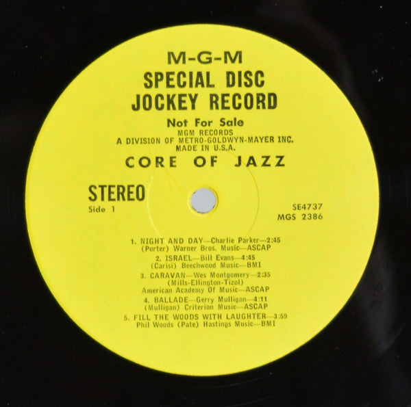 Various : Core Of Jazz (LP,Compilation,Promo,Stereo)