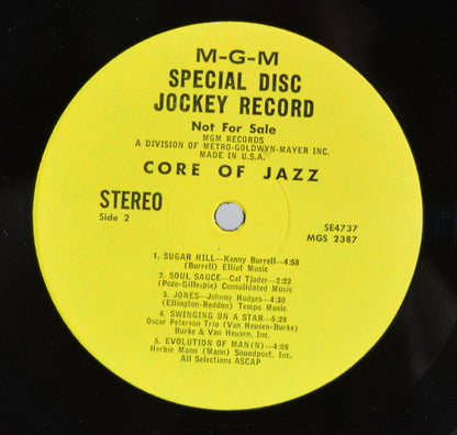 Various : Core Of Jazz (LP,Compilation,Promo,Stereo)