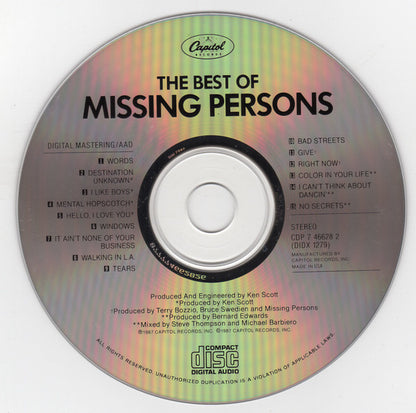Missing Persons : The Best Of Missing Persons (Compilation,Reissue,Remastered,Stereo)
