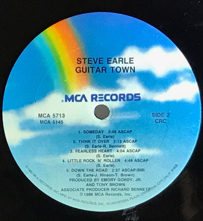 Steve Earle : Guitar Town (LP,Album,Club Edition)
