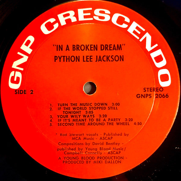 Python Lee Jackson : In A Broken Dream (LP,Album)