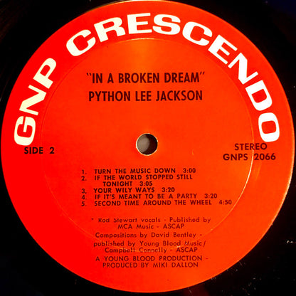Python Lee Jackson : In A Broken Dream (LP,Album)