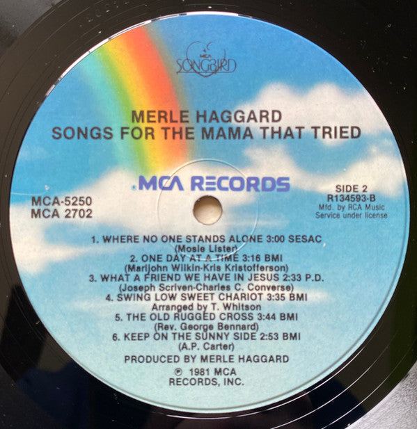 Merle Haggard : Songs For The Mama That Tried (LP,Album,Club Edition)