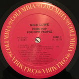 Nick Lowe : Pure Pop For Now People (LP,Reissue)