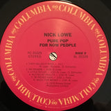 Nick Lowe : Pure Pop For Now People (LP,Reissue)