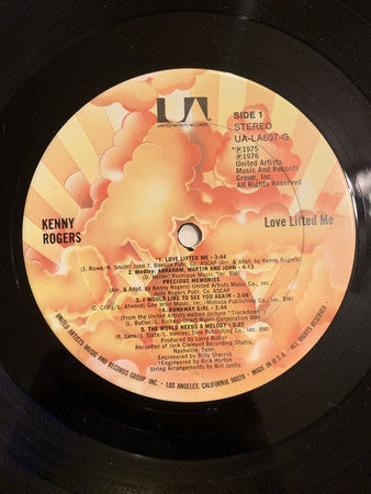 Kenny Rogers : Love Lifted Me (LP,Album,Reissue)