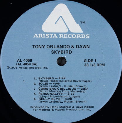 Tony Orlando & Dawn : Skybird (LP,Album)