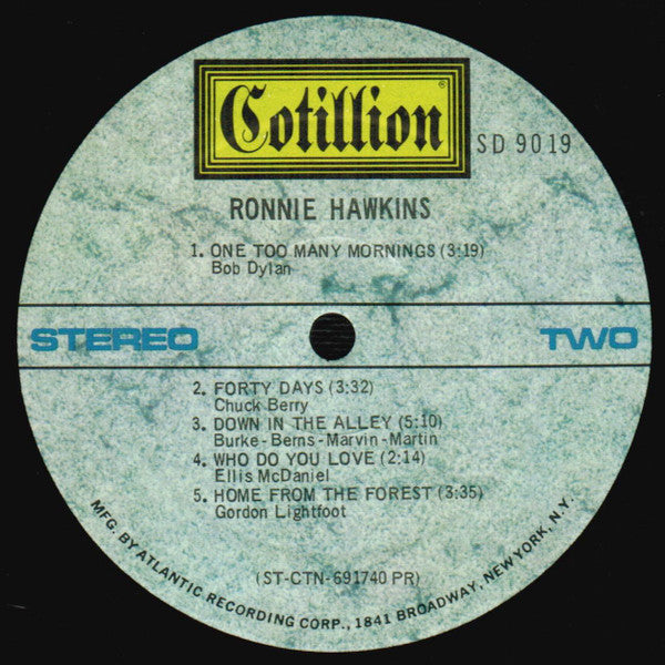 Ronnie Hawkins : Ronnie Hawkins (LP,Album,Stereo)