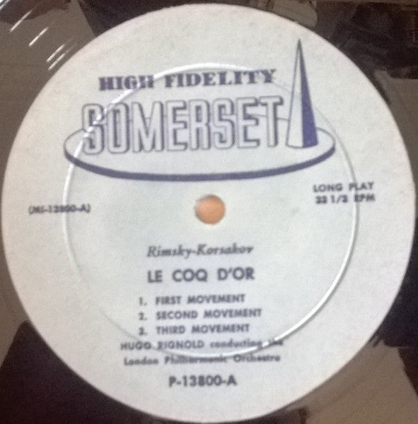 Nikolai Rimsky-Korsakov, Modest Mussorgsky / London Philharmonic Orchestra Conducted By Hugo Rignold : Le Coq D'or / Night On The Bare Mountain (LP,Album)