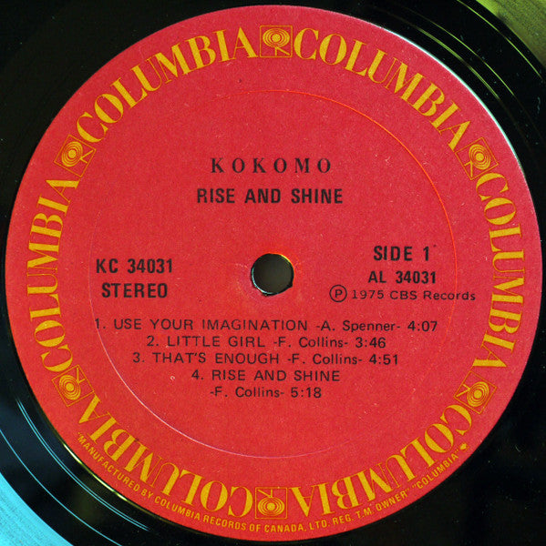 Kokomo : Rise And Shine (LP,Album)