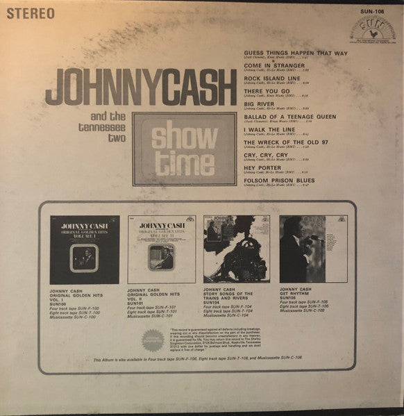 Johnny Cash & The Tennessee Two : Show Time (LP,Compilation)