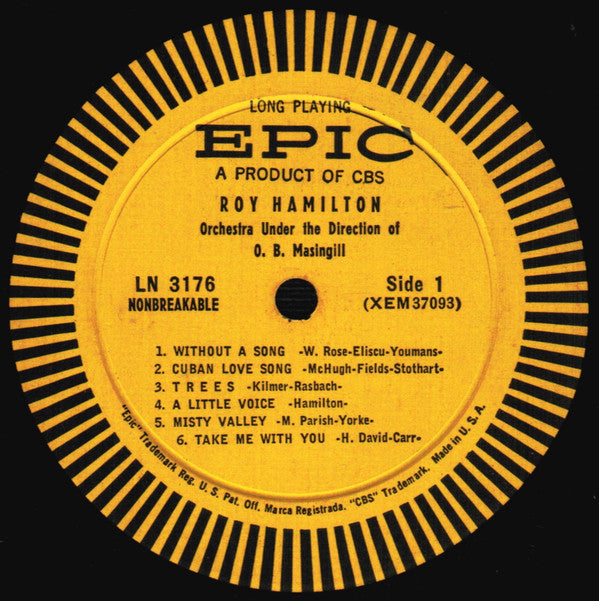 Roy Hamilton (5) : Roy Hamilton (LP,Mono)