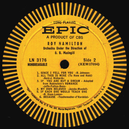 Roy Hamilton (5) : Roy Hamilton (LP,Mono)
