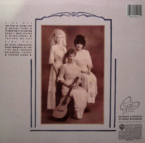 Dolly Parton, Linda Ronstadt & Emmylou Harris : Trio (LP,Album)