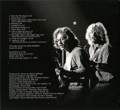 Creedence Clearwater Revival : Live At Woodstock (Album)