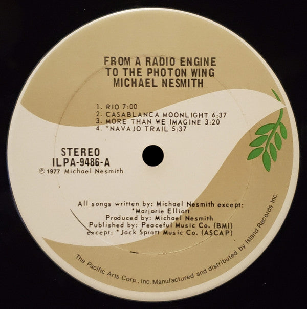 Michael Nesmith : From A Radio Engine To The Photon Wing (LP,Album)