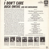 Buck Owens And His Buckaroos : I Don't Care (LP,Album,Mono)